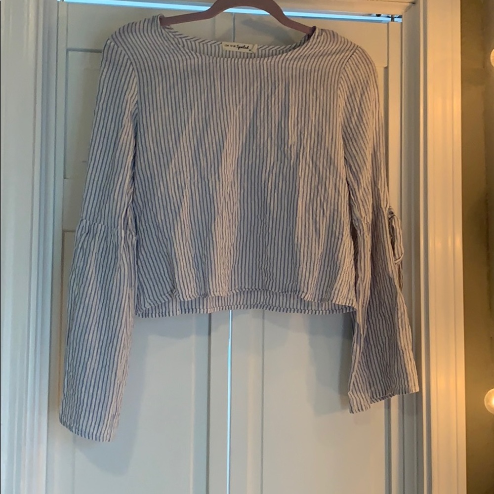 Striped crop top